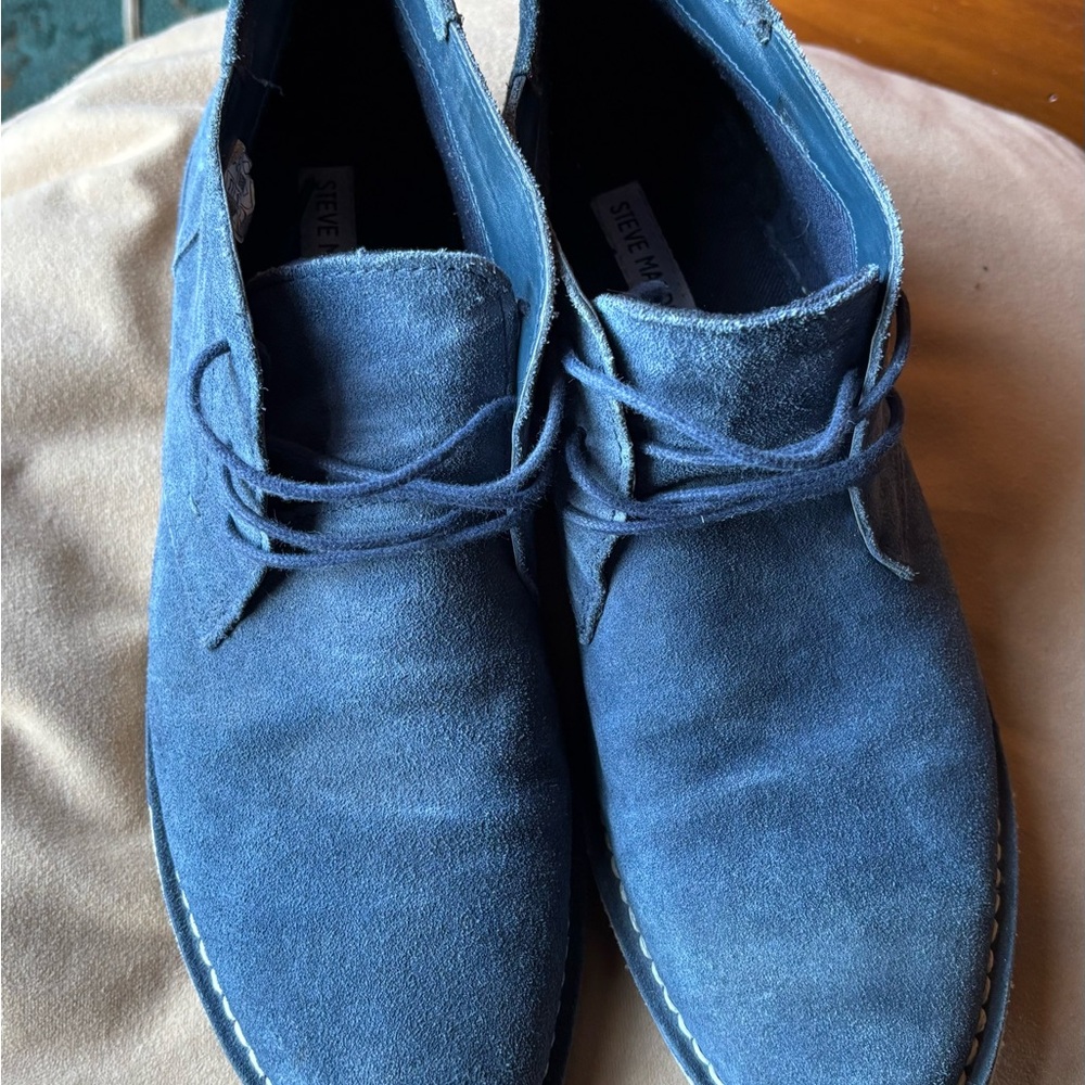 Steve Madden Men's Blue Suede Shoes